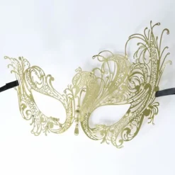 Halloween Mask - Mardi Gras Party Mask - Metall Lady Ball Mask><noscript><img width=