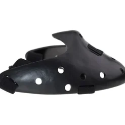 Halloween Mask Hannibal Lecter Mask Läskig Halloween Rollspel Realistisk Skräck Mördare Mask Halv Ansikte Huvudbonad Harts black> Masker