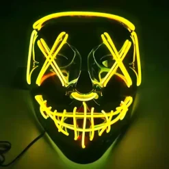 AcserGery Halloween Mask LED Ljusmask för Festival Cosplay Halloween Kostym Maskeradfester, Karneval, Gåvor> Masker