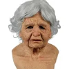Halloween Mask Realistisk Gammal Man Mask Läskig Människa Latex Mask, Läskig Rynk Mask Halloween Cosplay Kostym Mask Party Rekvisita> Masker