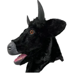 Halloween Mask Realistisk Munrörelse Ko - Läskig Rörlig Tjur Pälsdräkt Djurhuvud Gummi Latex Mask - Utklädningsfest Cosplay><noscript><img width=