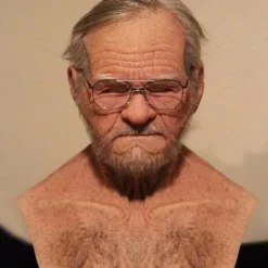 Halloween mask realistisk gammal man latex fest cosplay mask rekvisita><noscript><img width=