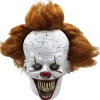 Halloween Mask Scary Scary Penny Smart Clown Full Mask Wig Hea> Masker