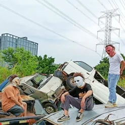 Halloween Michael Myers Mask, Skräck Skräck Hit Film Spel Ansikte Huvudbonad med Hår Helhuvudsmask Kostym-FQ-><noscript><img width=