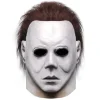 Halloween Michael Myers Mask, Horror Horror Hit Movie Game Face Headdress with Hair Full Head Mask Costume> Masker