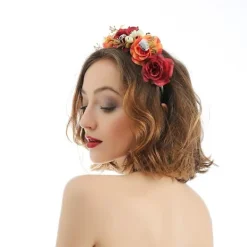 Halloween pannband simulering tyg spindel ros pannband dam><noscript><img width=