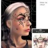 KOOLYOU Halloween Party 1-delad Spider Web Makeup Face Smycken Sticker> Smink