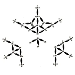 KOOLYOU Halloween Party 1-delad Spider Web Makeup Face Smycken Sticker><noscript><img width=