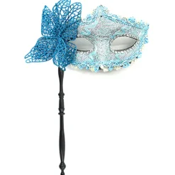 Halloween Party Mask med Hållpinne Kvällsbal Maskerad> Masker