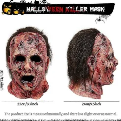 FMYSJ Hlloween Prty Rekvisit Läskig Msk Michel Myers Mördrmsk Cosply Msker Skräckmsk Läskig Msk Huvud (FMY)> Masker