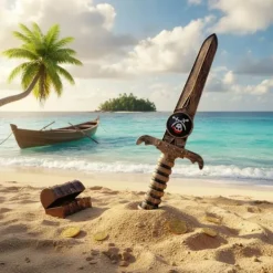 unbranded Halloween Piratkostymer Plastdolkar Leksakssvärd Falska Knivar Piratsvärd> Tillbehör