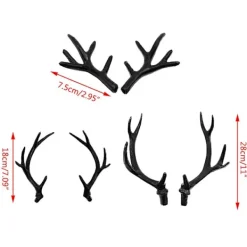 Halloween Renhorn Håraccessoar Horn Huvudbonad Festtillbehör Huvudbonader DIY Tillbehör 2025:e><noscript><img width=