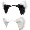 Halloween Räv Katt Konstgjord Päls Öron Hårband Handgjort Djur Päls Öron Hårband> Huvudbonader