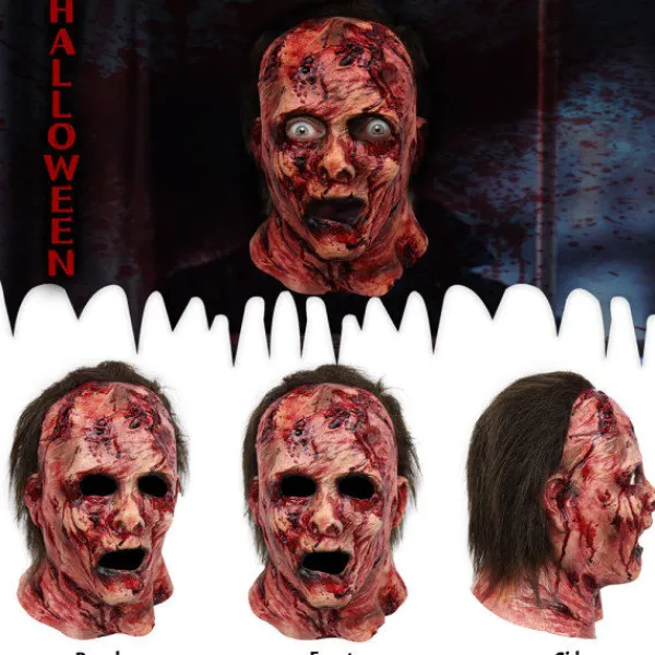 Hlloween Skräckmsk, Blodig Msk Hlloween Dödsklle Msk> Masker