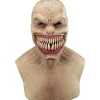 Halloween skräckmask, läskig full huvudmask, latex nyhetständer skräckmasker, Halloween clown ansiktsmask, täckt> Masker