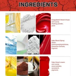 Halloween Sminkset med Falskt Blod><noscript><img width=