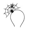 Halloween Spindelväv Spindel Spindelnät Halloween Fest Huvudstycke (svart Spindel)> Huvudbonader