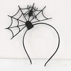 Halloween Spindelväv Spindel Spindelnät Halloween Fest Huvudstycke (svart Spindel)><noscript><img width=
