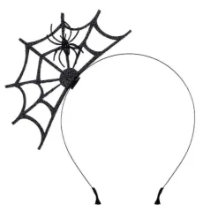 Halloween Spindelväv Spindelväv Halloween Party Huvudbonad (Svart Spindel)> Huvudbonader