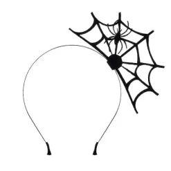 Halloween Spindelväv Spindelväv Halloween Party Huvudbonad (Svart Spindel)> Huvudbonader