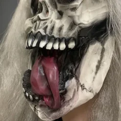 Halloween spöke mask skräck djävul läskig rolig maskerad prestanda latex skräck mask huvudbonad><noscript><img width=