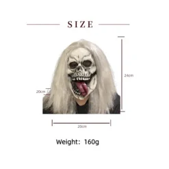 Halloween spöke mask skräck djävul läskig rolig maskerad prestanda latex skräck mask huvudbonad><noscript><img width=