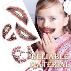 Halloween 12st Tatueringar Stickers Makeu Temporary Water Transfer Paper Special Style Party Prank><noscript><img width=