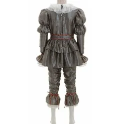 Halloween Stephen King's It Pennywise Clown Cosplay Kostym för Män Fest Fancy Dress Up Outfit Set M><noscript><img width=
