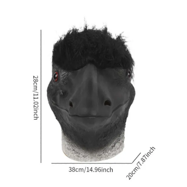 LEIGELE Halloween Strutsmask Strutshuvudmask för Cosplay Karneval Festival (LGL)> Masker