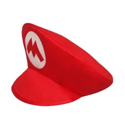 FMYSJ Halloween Super Mario Bros Cosplay Skumröd eller Grön Hatt med Mustasch Karneval Party Cap Rekvisita Kostymtillbehör (FMY)><noscript><img width=