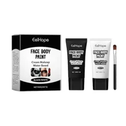 Halloween svart och vit grundmålning> Smink