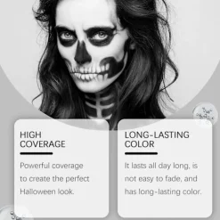 Halloween svart och vit grundmålning><noscript><img width=