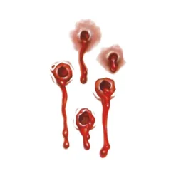 Halloween Tatuering Bloody Bullets 5-Pack><noscript><img width=