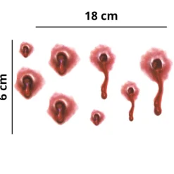 Halloween Tatuering Bullet Wounds 1-Pack> Smink
