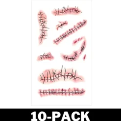 Halloween Tatuering Sår Stygn 8-Pack><noscript><img width=