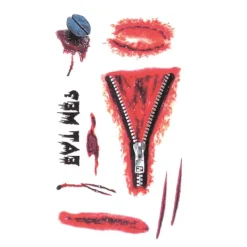 Halloween Tatuering Zipper & Bites 5-Pack><noscript><img width=
