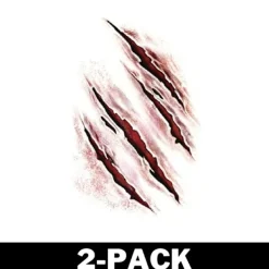 Delivast Halloween Tatueringar Scratches 2-Pack> Smink