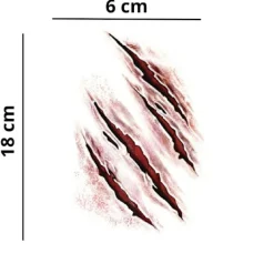 Delivast Halloween Tatueringar Scratches 2-Pack> Smink