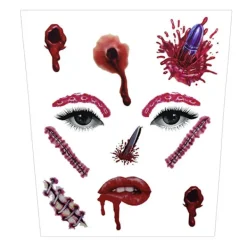 Halloween temporär ansikte konst vattentät , skalle tatuering> Smink