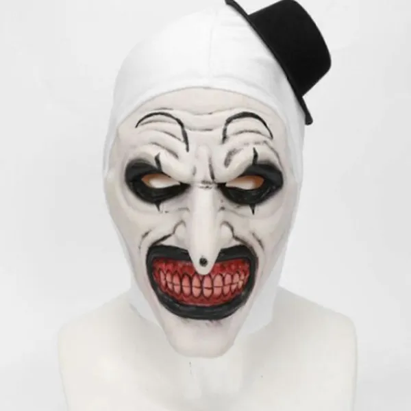 FMYSJ Halloween Terrifier Mask Clown Mask Läskig Joker Kostym Halloween Skräck Läskig Mask för Vuxna Män Kvinnor (FMY)> Masker