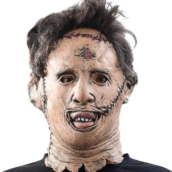 Halloween Texas Chainsaw Massacre Mask Läderansikte Dödskalle Mask Cosplay Party> Masker