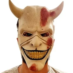 Halloween The Black Phone Skräckfilm Latex Mask The Grabber Mask Cosplay Kostym Vuxen Läskig Festrekvisita Maskerad> Masker