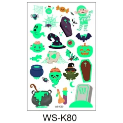 Halloween Tillfälliga Tatueringar för Män och Kvinnor 6-pack><noscript><img width=