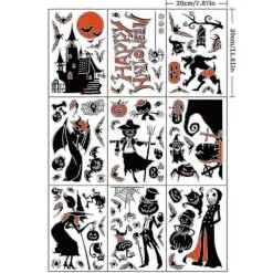 Halloweendekorationer, Halloween Fönsterdekorationer, Dekaler För Halloween> Smink