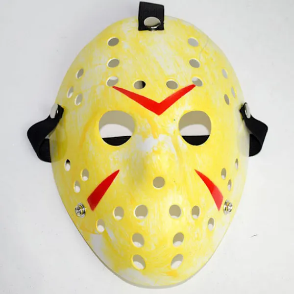 Halloween-fest Jason Voorhees målad hockeymask-FM-> Masker
