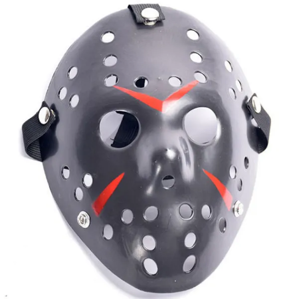 Halloween-fest Jason Voorhees målad hockeymask-FM-> Masker