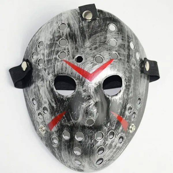 Halloween-fest Jason Voorhees målad hockeymask> Masker