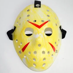 Halloween-fest Jason Voorhees målad hockeymask><noscript><img width=