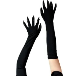 Halloween-Handskar för Vuxna Halloween-Klor Långa Svarta Djurfötter Handskar med Läskiga Långa Naglar Roliga Spöke Svarta Naglar> Tillbehör