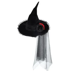 Jettbuying Halloween-Hatt för Kvinnor Häxhatt Häxhattar för Kvinnor> Huvudbonader